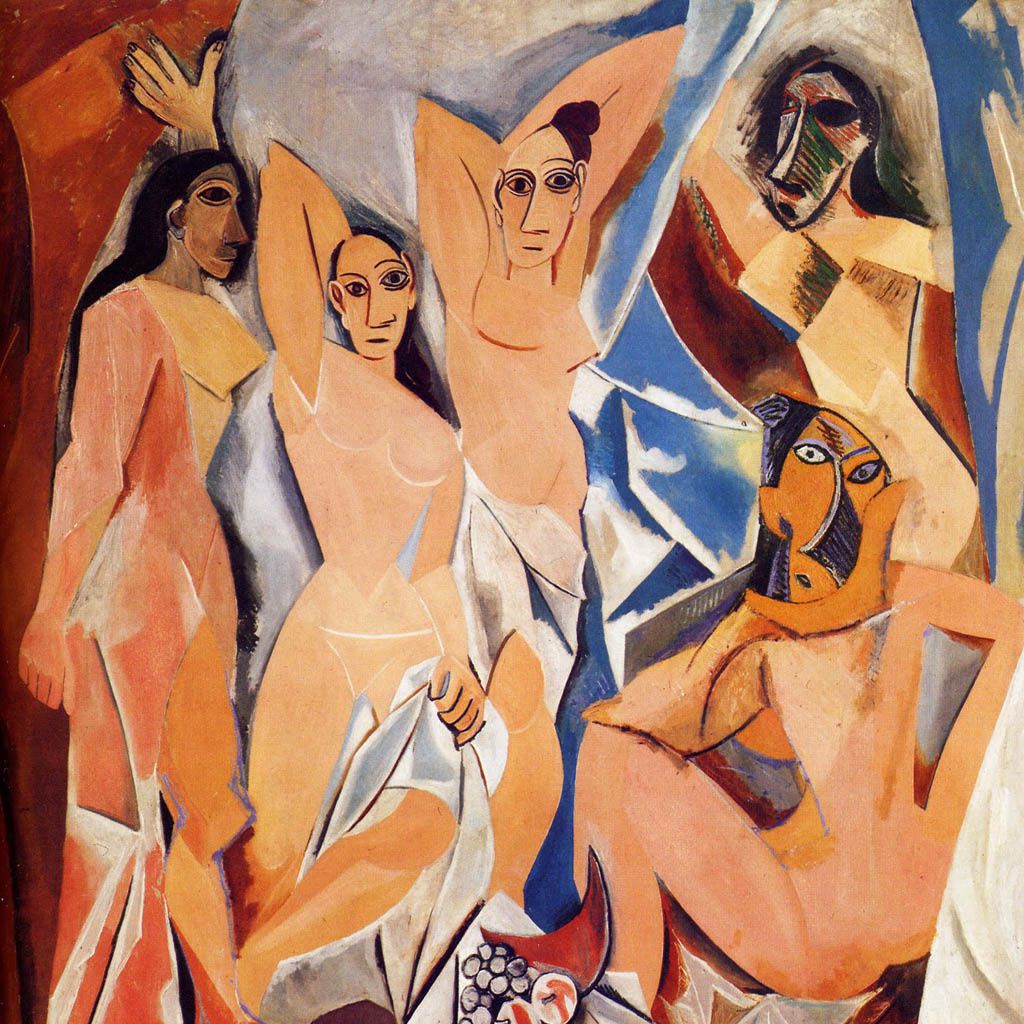 Pablo Picasso, Les Demoiselles d’Avignon, 1906–1907